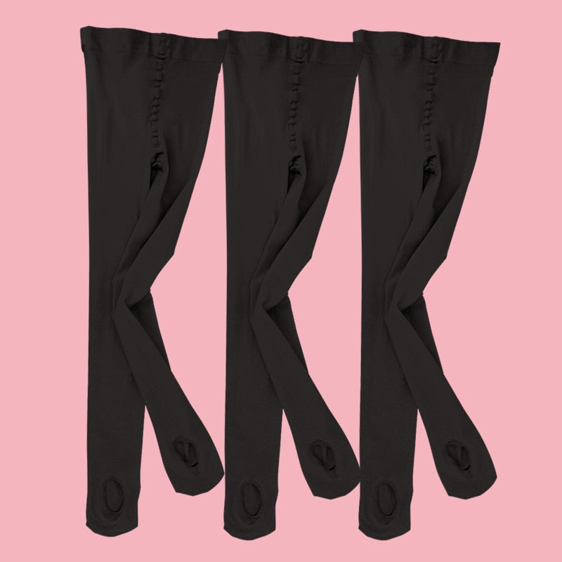 Wholesale Ballet Tights 60D Convertible Ballet Stockings Woman Ballet Dance Leggings Seamless Pantyhose With Hole