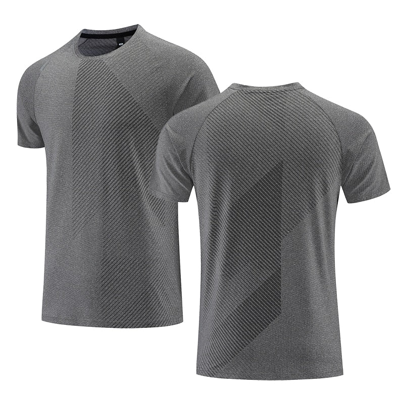 Custom LOGO Men Running T-shirt Fitness Sports Top Gym Training Shirt Jogging Casual Sportswear Quick Dry Outdoor Sports Shirt