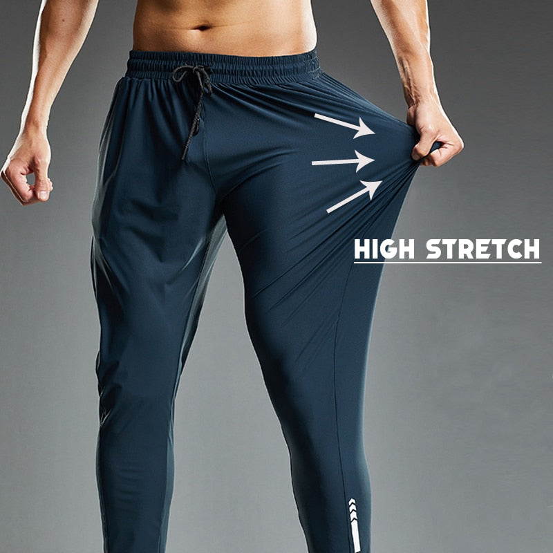 Summer Thin Men's Jogging Sweatpants Custom LOGO Running Sport Pants Elastic Shrink Leg Casual Outdoor Training Fitness Trousers
