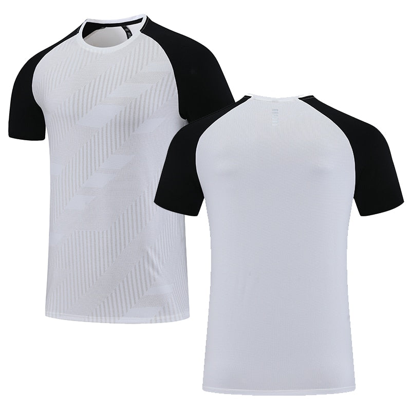 Custom LOGO Men Running T-shirt Fitness Sports Top Gym Training Shirt Jogging Casual Sportswear Quick Dry Outdoor Sports Shirt
