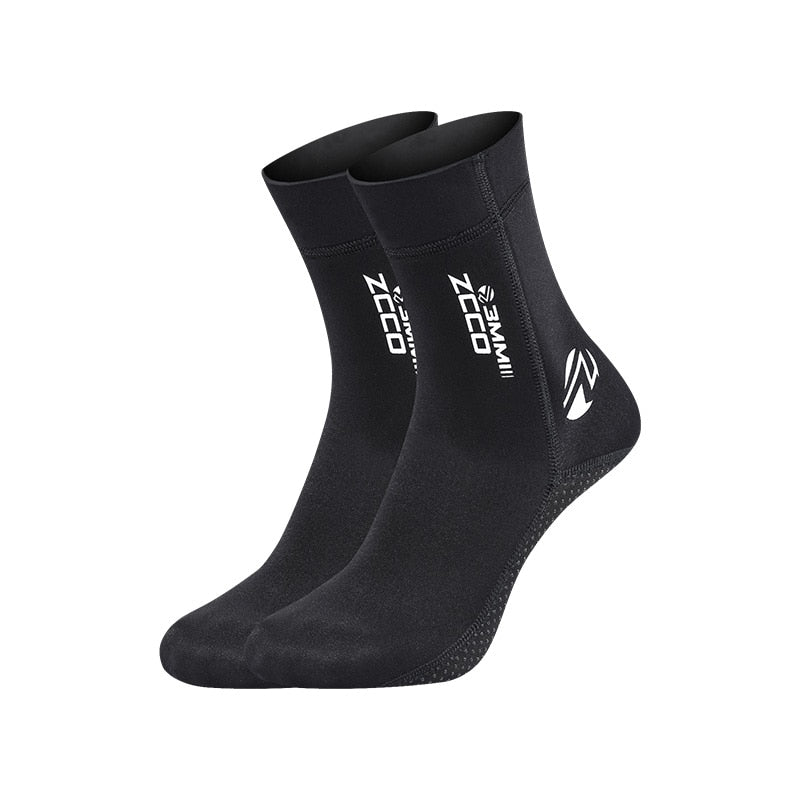 1 Pair New 3mm Neoprene Diving Socks Non-slip Adult Warm Patchwork Wetsuit Shoes Diving Surfing Boots for Men Womens Swimming