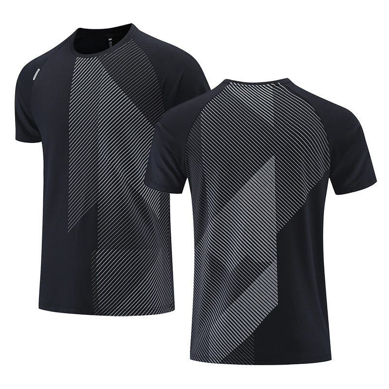 Custom LOGO Men Running T-shirt Fitness Sports Top Gym Training Shirt Jogging Casual Sportswear Quick Dry Outdoor Sports Shirt