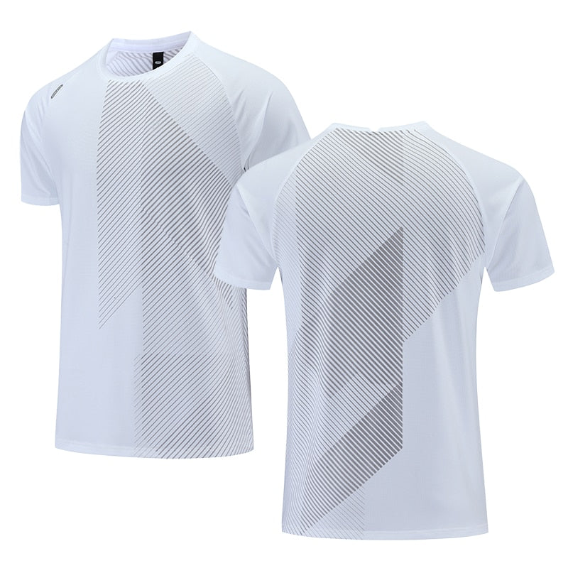 Custom LOGO Men Running T-shirt Fitness Sports Top Gym Training Shirt Jogging Casual Sportswear Quick Dry Outdoor Sports Shirt