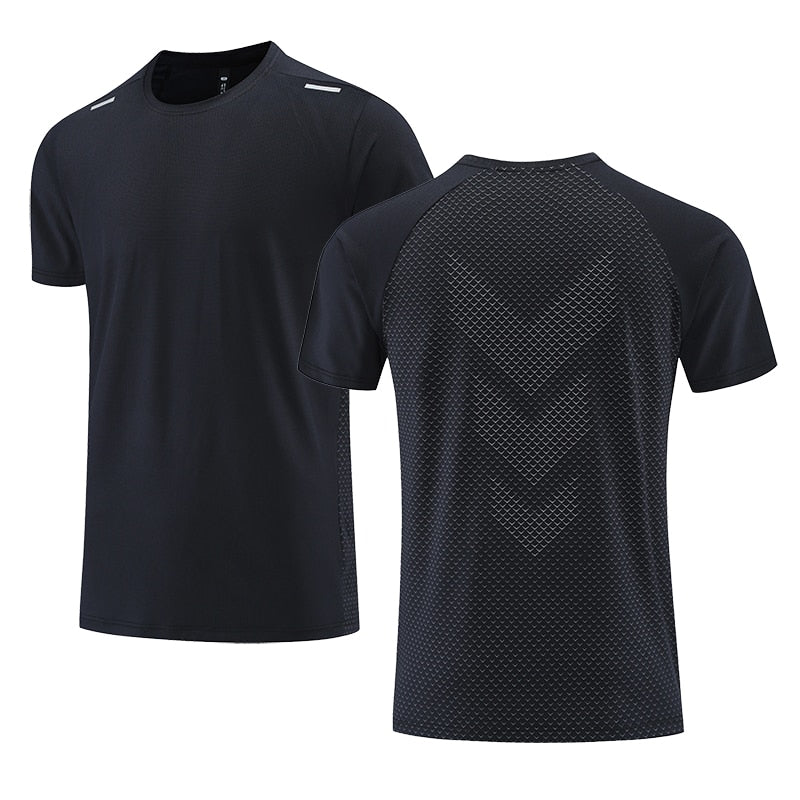 Custom LOGO Men Running T-shirt Fitness Sports Top Gym Training Shirt Jogging Casual Sportswear Quick Dry Outdoor Sports Shirt