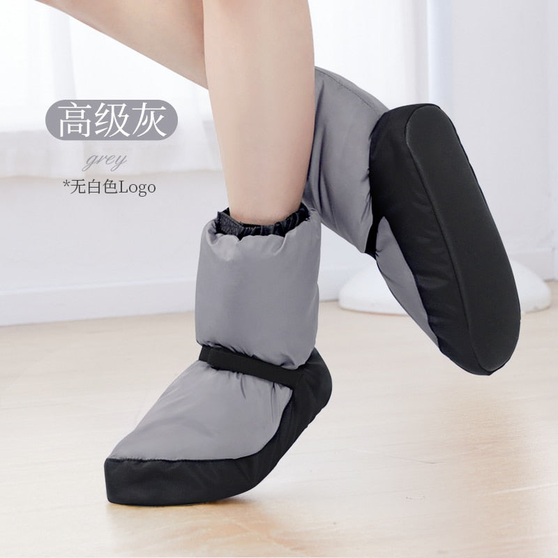 Ballet Shoes Dance Boots Warm Ballet Boots Dance Shoe Winter Boots Warm Up Training Shoes