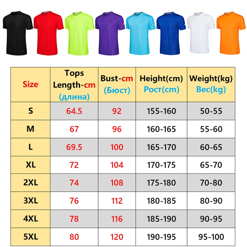 Gym Shirts Men Trainning Run Football Jerseys Workout Causal 3D Print Quick Drying Tee Compression Summer New Fashion T Shirts