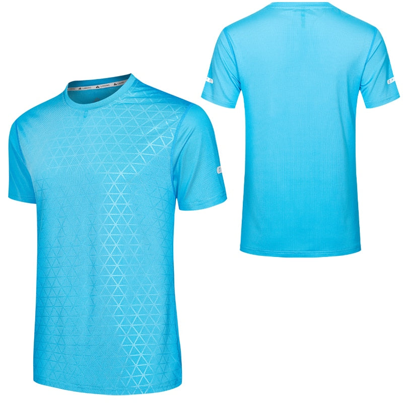 Gym Shirts Men Trainning Run Football Jerseys Workout Causal 3D Print Quick Drying Tee Compression Summer New Fashion T Shirts