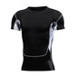 Men&#39;s Running Compression Tshirts Quick Dry Soccer Jersey Fitness Tight Sportswear Gym Sport Short Sleeve Shirt Breathable