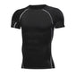 Men&#39;s Running Compression Tshirts Quick Dry Soccer Jersey Fitness Tight Sportswear Gym Sport Short Sleeve Shirt Breathable