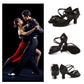 SWDZM Ballroom Women Latin Dance Shoes Modern Pole Dance Shoes Salsa Tango High Heel Adjustable Latin Shoes For Girls Ladies