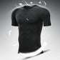 Men&#39;s Running Compression Tshirts Quick Dry Soccer Jersey Fitness Tight Sportswear Gym Sport Short Sleeve Shirt Breathable